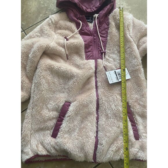 NWT Spyder M Thermoweb Colorblocked Hooded Full Zip Jacket Pink - Picture 5 of 6